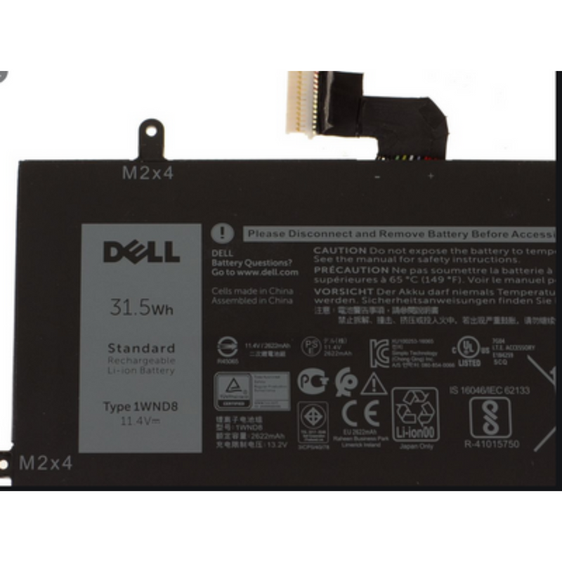 Bateria DELL Original Dell 31.5Wh Type: 1WND8 Latitude 5285/5290 2-1