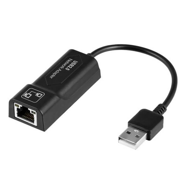 Adaptador Argom USB 2.0 Macho a RJ45 100 Mbps negro