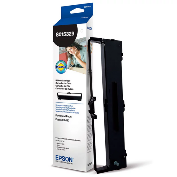 Epson S015329 Black Ribbon 7.5 Million Characters Cartucho de cinta