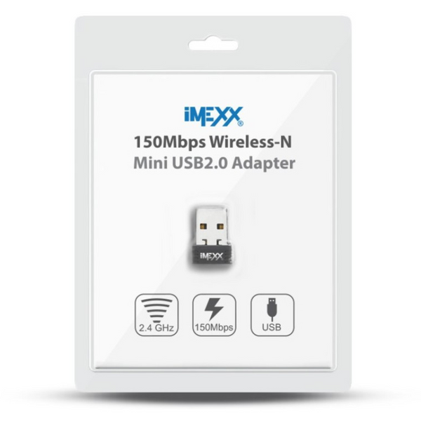 Imexx adaptador wi-fi Mini Wireless N USB 150Mbps IME-51143