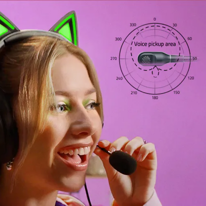 Auriculares Razer Kraken Kitty V2 USB con RGB Kitty Ears