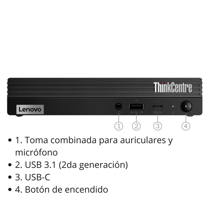 Lenovo/ M70q Tiny/ Intel Core i7-12700T/ 8GB RAM/ 512GB SSD/ Windows 11Pro/ DG/ 3 años de garantía