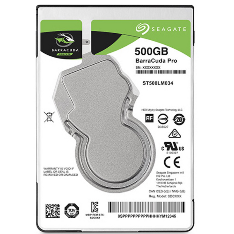 Disco Duro Seagate 500Gb 7200RPM 2.5" Slim 7mm Barracuda