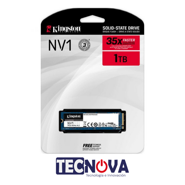 Unidad de estado sólido Kingston 1TB SSD M.2 NVMe SNVS